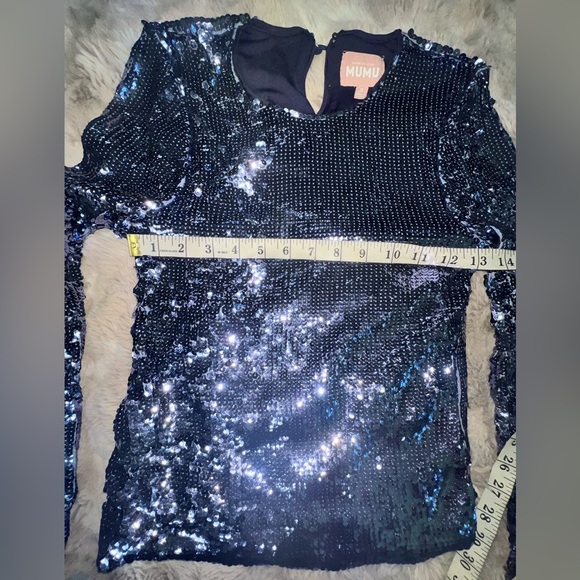 SHOW ME YOUR MUMU  Fran Set Moonlight Sequins- New Years Eve, Holidays, Small - Picture 12 of 16